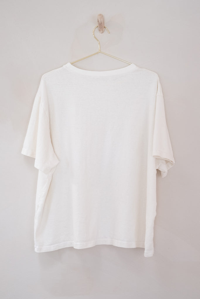 Women's Afar Tee - White - Hemp/Cotton | Afar Boutique back view 